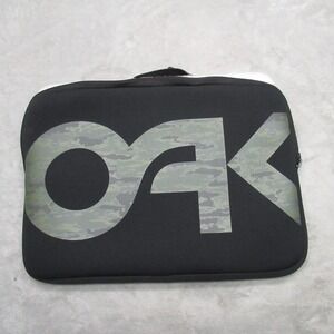 Oakley B1B Laptop Case Black Brush Camo Padded Water Repellent Work Bag NEW